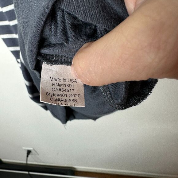 Bailey 44 Gray & White Stripe Bianca Knit Jersey High Waist Below Knee Skirt XS - Picture 9 of 14